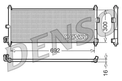 DENSO DCN46011 Condenser 92100BM405 8FC351304651 35435 8213028 55319826 92110BM405 KDDN270 92100BM400 8FC351343291 1620151