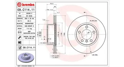 MAGNETI MARELLI 360406151801 Brembo Disk 1 F20 On 34116792217 DI956955 303331 B2057V 150349720 V499 150349752 92238503 55385PRO 1421586