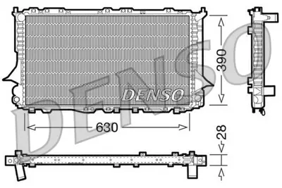 DENSO DRM02006 Engine Cooling 4A0121251K 730363 8MK376715261 AIA2084 102030 1103132 AIA2083 AI2084 BM689 DRM02006