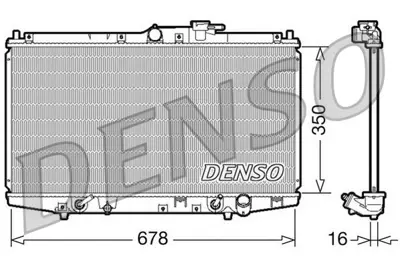 DENSO DRM40020 Engine Cooling 19010PCA003 19010PCA903 19010PCAJ53 19010PCA013 19010PCA901 19010PCD003 19010PCF901 19010PCA905 19010PCD013 19010PCAJ51