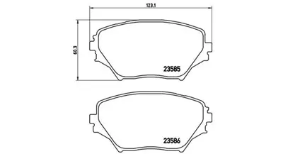 MAGNETI MARELLI 363700483055 Brembo Balata Rav 4 Ii A2 On 0446542070