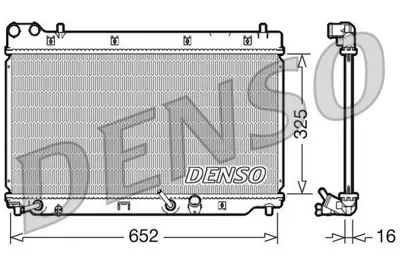 DENSO DRM40014 Engine Cooling 25002195 19010PWAJ51 PL081815 53110 R13500 DRM40014 68098 1193023 ADH29854 KHD2195