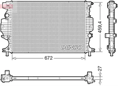 DENSO DRM10120 Engine Cooling 2113221 M0121310 18012716 1768469 DG938005BD 5184273 M0121270 2100015 556207 5482597