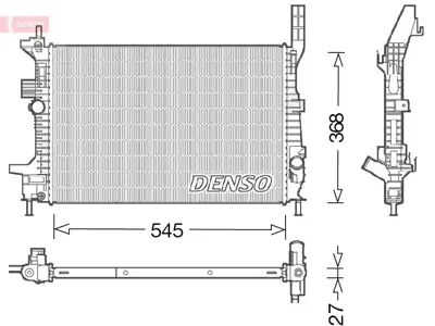 DENSO DRM10028 Engine Cooling CV618005VC FD2602 CV618005VA DRM10028 1804849 66860 CV618005VB 701675 550289M8 58650