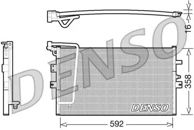 DENSO DCN25002 Condenser 192060N 4541215 946250 QCN166 925333 8880400120 47005039 DCN25002 KSB5039 8FC351036571