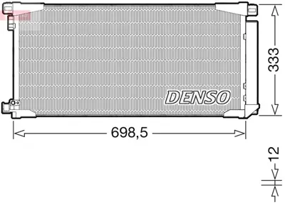 DENSO DCN50115 Condenser 940796 8845002510 53015704 TO5796D 350498 822607 DCN50115 212134N 55331HM7