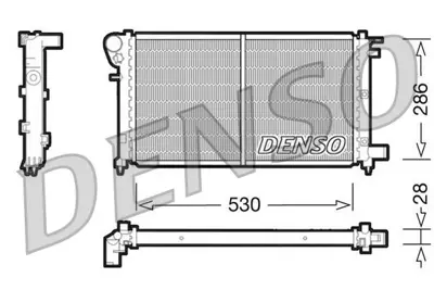 DENSO DRM21002 Engine Cooling 1301L5 26112 55050025 PE2004 8MK376771281 1301F7 712301 161230N 730367 280022