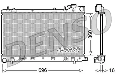 DENSO DRM36002 Engine Cooling 735209 45111SA030 CR1874000S 45111SA021 350213132400 DRM36002 67728 51002049 128019 1243007