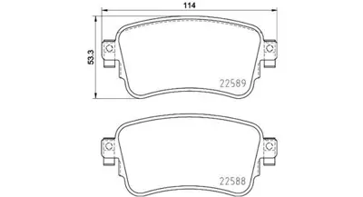 MAGNETI MARELLI 363700461133 Brembo Balata Jumpy  V SU001A6136 KBP9154 PP2004AF 35185 170383 82211080 252258818 5P2034 252258818PD LP3261