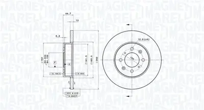 MAGNETI MARELLI 360406014500 Brembo Disk Rover 200 On GBD90841 13046028032 6411011 FDB613 572330J 986478889 45022ST3E00 GDB496 BG2759 GBP90315AF