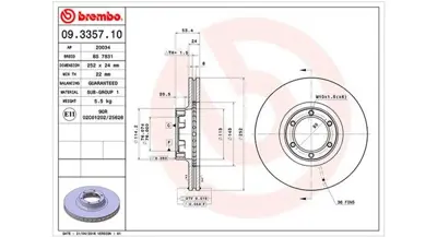MAGNETI MARELLI 360406041900 Brembo Disk Arena  A97 On 4403283 7700561367 230051 DF1002 11312240863 9111283 7701204281 7700561267 PBD1002 1815203905