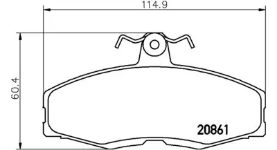 MAGNETI MARELLI 363700424013 Brembo Balata Sierra I 2 On 004532247A