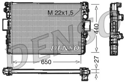 DENSO DRM12003 Engine Cooling 61982 504039041 400820N 99487905 53652 61985 504008110 42577220 DRM12002 BM170