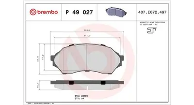 MAGNETI MARELLI 363700449027 Brembo Balata Laser 2 On PAD1081 A15019K2 5003311 2349015014 572437B 13046058022 37186OE 677981 P49027 PA1430