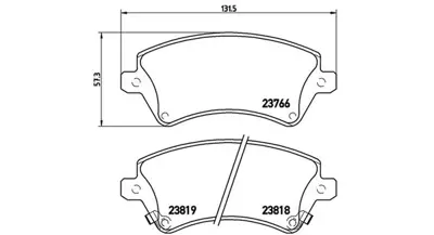 MAGNETI MARELLI 363700483064 Brembo Balata Corolla E12 On 0446502061