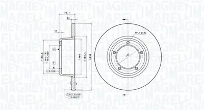 MAGNETI MARELLI 360406013901 Brembo Disk 110/127 Ldh On 571762 26RV000 FTC3846 R571762 FRC7329 DIL12C LAN102 FRC7392 92040600 15682
