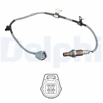 DELPHI ES21320-12B1 Oksijen Sensörü PE121886Z PE021886ZA 1998565 DOX0624 290960793 90659 WG2170131 811063 P51A1886Z PYT81886Z