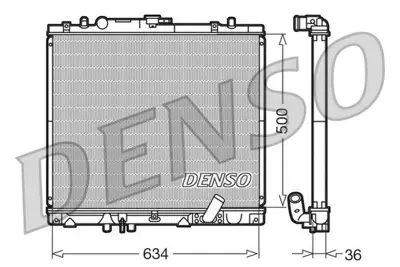 DENSO DRM45020 Engine Cooling 330170016B 140011N 140017N DRM45020 735420 MR571147 R12689 32002162 62895A MT2167