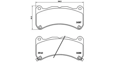 MAGNETI MARELLI 363700483146 Brembo Balata Is Ii E2 On 26296VA040 MR407376 MR407377 N393 N3607021 26296FE120 37716 66632 2975 BPD1919