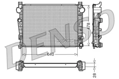 DENSO DRM17092 Engine Cooling 8MK376710284 MSA2301 2205000003 CR2208000P 1063105 102168 62771A 62771 DRM17092 A2205000003