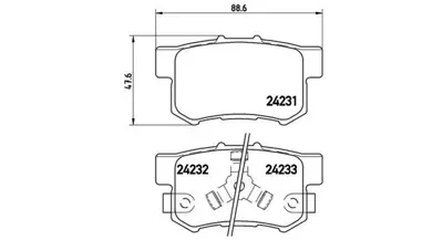 MAGNETI MARELLI 363700428051 Brembo Balata Accord Ix Arka 06430S0KJ01