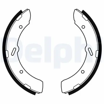 DELPHI LS2185 Arka Fren Pabuclu Balata Canter 3,6d Td Tdı Fe444 Fe536 Fe635 Fe645 Fe659 , 3,9td Fe84p , 4,2td Fe84 MC894610 MK585818