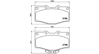 MAGNETI MARELLI 363700483095 Brembo Balata Hilux Iv On 0449135111