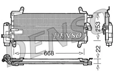 DENSO DCN09093 Condenser 46432041 8FC351300461 FT5128D 94281 817052 905272 82290N RA7110670 KDFT128 TSP0225171