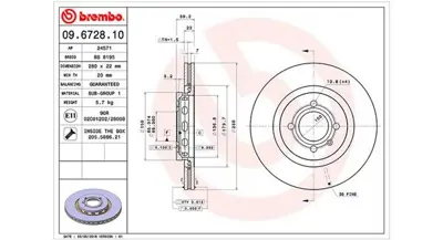MAGNETI MARELLI 360406048500 Brembo Disk Cordoba On 535615301 BS3783 204755 V2261V NBD277 629410 1815204755 D1429 BG712 D629410