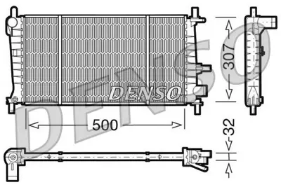 DENSO DRM10041 Engine Cooling 1010001049 1E1015200B CR174000P 100645 1001857 FDA2217 1E1015200 QER1472 350213748000 96FB8005BC