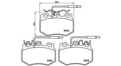 MAGNETI MARELLI 363700461041 Brembo Balata Ax Za- On 95659353 17034 LP823 GDB790 13046028252 817004 2161403 FDB687 17024 811038002