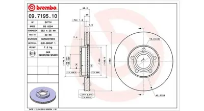 MAGNETI MARELLI 360406050000 Brembo Disk Passat B5 3b2 On 8E0615301A 562052S 9719514 BS5490C 1815314765 BDS1347 BAR25115 DDF10141 VAG129 5815204765