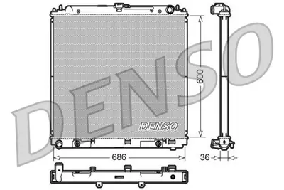 DENSO DRM46032 Engine Cooling 21460EB80A 68809 PL021966 DRM46032 R13713 KDN2399 21460EB81B 13002399 107650 DN2399