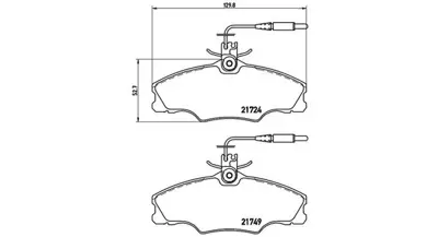 MAGNETI MARELLI 363700461056 Brembo Balata 406 8b On 5892732 1617247080 4434879 793355 5888147 51902281 5892601 5892728 60777600 792698