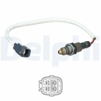 DELPHI ES21253-12B1 Oksijen Sensörü B000768080 258030109 894650H030 894650H03000 894650H06000 894650H060 90528 7481928 LEB5429 V22760015