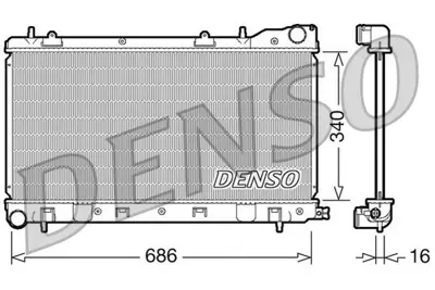 DENSO DRM36003 Engine Cooling 45111FC310 SU2047 735208 67706A 45199FC330 734405 CR1561000S 45199FC320 45111FC330 45199FC310