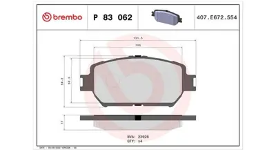 MAGNETI MARELLI 363700483062 Brembo Balata Hq3 On 0446506030