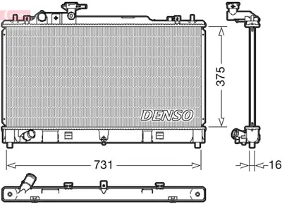 DENSO DRM44036 Engine Cooling DRM44036 LFCT15200A LFCT15200B 107426 LF4J15200C 27002227 68507 LFY115SB0 MZ2227 R14153