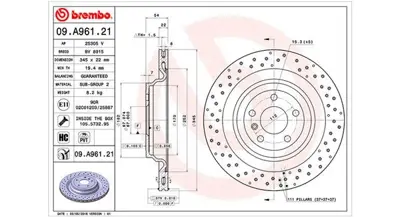 MAGNETI MARELLI 360406122801 Brembo Disk Classe Gl X166 1664230312 986479D61 18255 55840 DSK3021 A1664230312 9A96121 DF6356S 24012202971 38153133142
