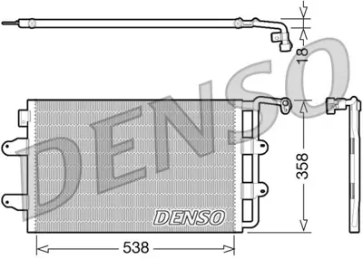 DENSO DCN32026 Condenser 1C0820413C 104576 58005252 VNA5252 1C0820413D 1C0820413B 1C0820413F VN5252 940305 DCN32026