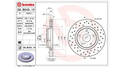 MAGNETI MARELLI 360406129002 Brembo Disk Auris _E18_ On 435120F030 986479560 DF4939S DDF1756C BDC5879 ADC01150V TOY300 4351202190 BG4236C DI956842