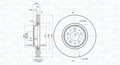 MAGNETI MARELLI 360406077400 Brembo Disk S60 I 384 On 6130310 610371620 9475266 DDF18981 314862 812027147C 9A75711 V1006VR BDC5713 DF4731