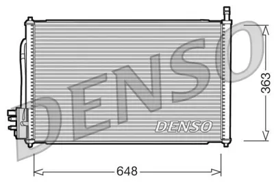 DENSO DCN10006 Kondanser Ford Focus 98 - 04 1086534 XS4H19710AC YJ432 XS4H19710AD YS4H19710AB 1250627 1671708 XS4H19710AA 1335273 1136949