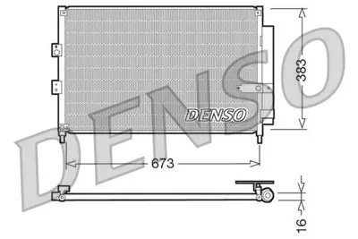 DENSO DCN40003 Condenser 80110SNAA41 KTT110412 AC835000S 80110SNAA01 DCN40014 940362 80110SNBA42 80110SNNA41 AC835001S 107033