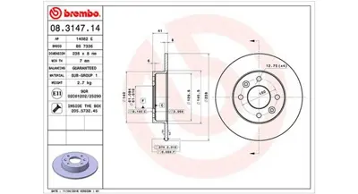 MAGNETI MARELLI 360406042200 Brembo Disk Clio I On 7700716947 8314714 DF1015 333672 92036000 MBD318 105312 BDC3449 DI951135 92036003