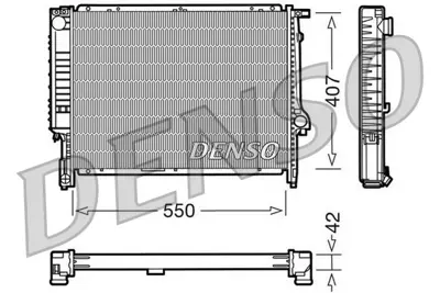 DENSO DRM05039 Engine Cooling 17112244646 60793 64112244739 17112244753 17112244739 376712194 2244646 CR277000S CR279000P 50990N