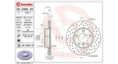 MAGNETI MARELLI 360406016002 Brembo Disk 3 E36 34111160674 1162282 1164921 1160674 1164199 34111160981 1164431 1160981 1165455 1162288