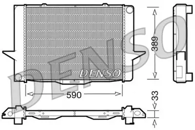 DENSO DRM33040 Engine Cooling 132018 1335429 509509 980VO16001 8601357 731477 DRM33040 6842876 8603822 8MK376706751