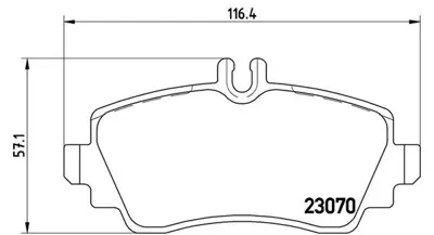 MAGNETI MARELLI 363700450035 Brembo Balata Clas A W168 On 65082 986424469 1684200120 37336OE 2307017014T4103 2307017024T4103 540892 571944 A1684200120 7274