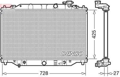 DENSO DRM44041 Engine Cooling 107349 DRM44041 27002274 58417 SH0215200A MZ2274 SH0215200 SH0215200B R14516 68533